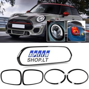 MINI F55 F56 F57 priekinių žibintų ir grotelių apdaila